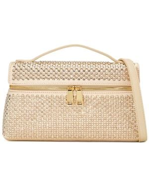 JW PEI Thea Crystal-Embellished Top-Handle Bag - Natural