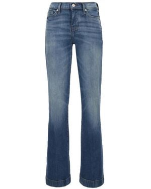 7 For All Mankind Jean Bootcut À Broderies - Blue
