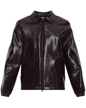 Courreges Vinyl Bomber Jacket - Purple