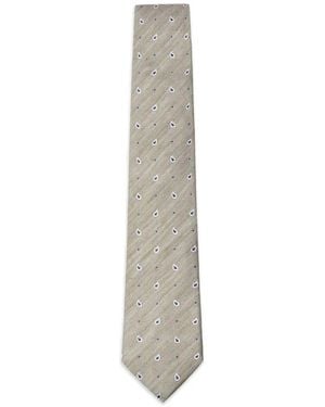 Hackett Paisley-Print Tie - White