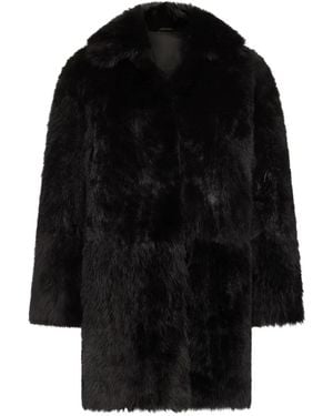 Loulou de Saison Cappotto Con Colletto Ampio - Nero