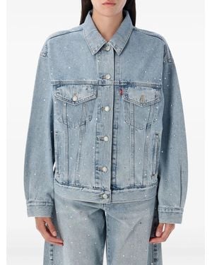 Levi's 90's Crystal-Embellished Jacket - Blue