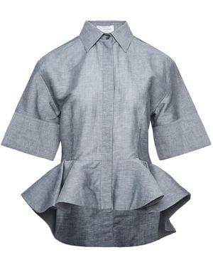 Stella McCartney Peplum Cotton Shirt - Blue