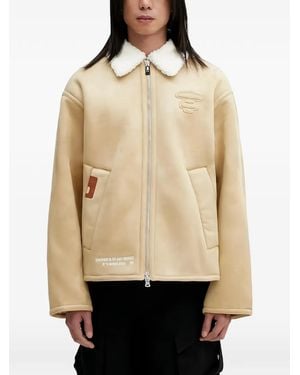 Aape By A Bathing Ape Appliqué Collar Jacket - Natural