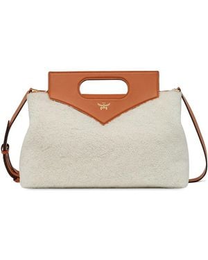 MCM Diamond Tote Bag - Brown
