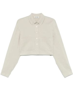 Low Classic Pocket Cropped Shirt - White