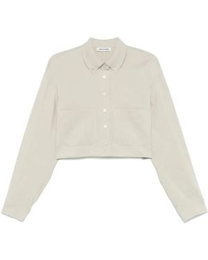 Low Classic Pocket Cropped Shirt - White