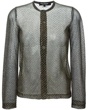 Junya Watanabe Metallic Sheen Cardigan - Nero