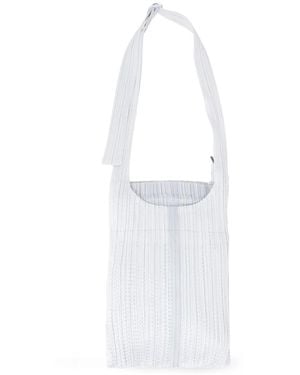 Pleats Please Issey Miyake Pleated Tote Bag - White