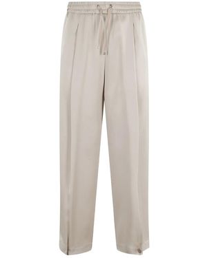 Herno Pleated Drawstring Trousers - Grey