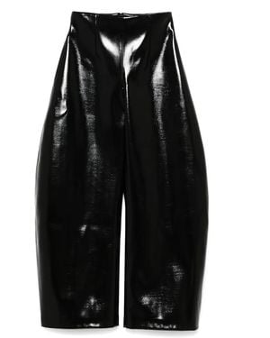 A.W.A.K.E. MODE Crocodile Rounded Trousers - Black