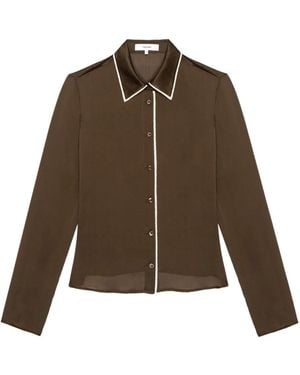 FRAME Camisa con botones - Marrón