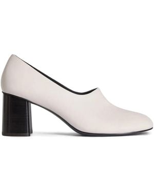 12 STOREEZ 70Mm Leather Pumps - White