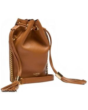 Lancel Mini Premier Flirt Tassel-Detail Bucket Bag - Brown