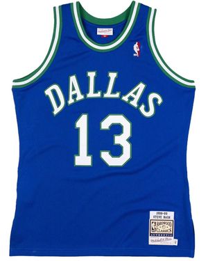 Mitchell & Ness X Nba Swingman "Dallas Mavericks Road 98-99 Steve Nash" Tank Top - Blue