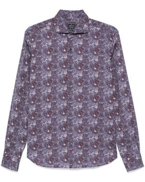 Orian Paisley Print Shirt - Purple