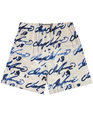 Eric Emanuel Tyrrell Winston Graffiti-Print Shorts - White