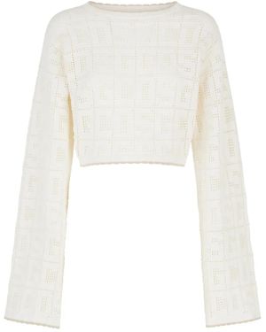 Gcds Canotta Con Monogramma - Bianco