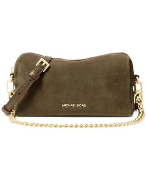 Michael Kors Bryant Small Suede Convertible Crossbody Bag - Brown