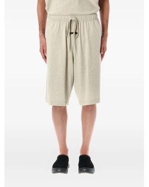 Fear Of God Drawstring-Waist Track Shorts - Natural