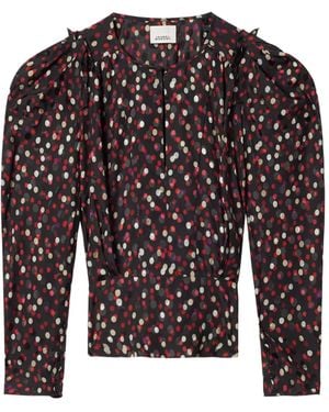 Isabel Marant Zarga ポルカドット ブラウス - マルチカラー