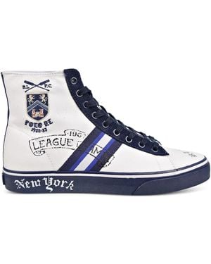 Polo Ralph Lauren Solomon Collegiate Hi-Tops Trainers - Blue