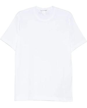 Comme des Garçons Logo-Print Cotton T-Shirt - White