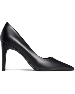 12 STOREEZ Pointed-Toe Court Shoes - Black