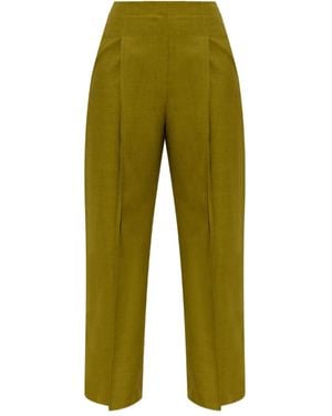 Theory Pantalon À Détail Plissé - Vert