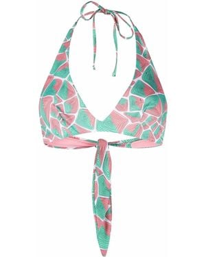 PUCCI Bikinitop Met Print - Blauw