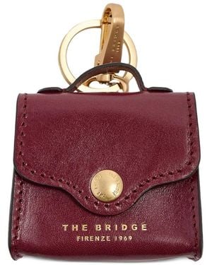 The Bridge Porte-Clés À Pochette En Cuir - Purple