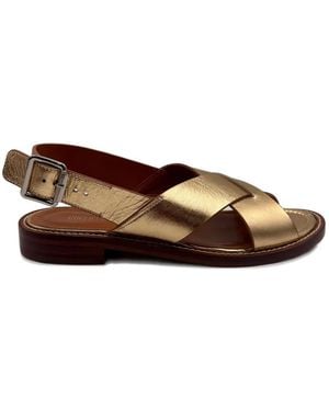 Guglielmo Rotta Buckle-Fastening Flat Sandals - Brown