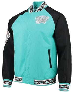 Mitchell & Ness X Vancouver Grizzlies Diamond-Quilted Jacket - Blue