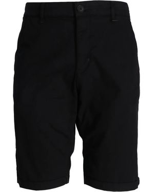 KARL LAGERFELD Cotton Chino Shorts - Black