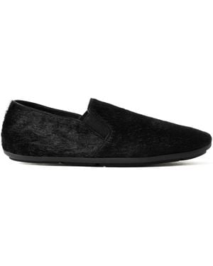 The Row Leather loafers - Negro