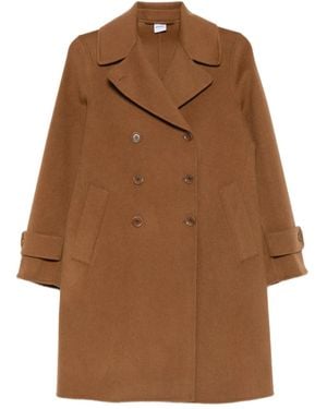Aspesi Double-Breasted Coat - Brown