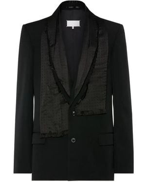 Maison Margiela Wool Scarf Jacket - Black