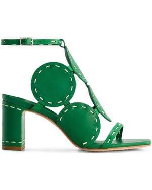 Bernardo 1946 76M Block-Heel Sandals - Green