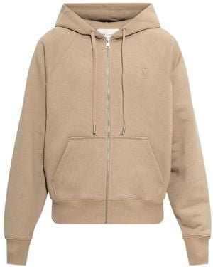 Ami Paris Sudadera Ami De Coeur Con Capucha - Neutro