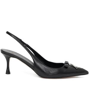 N°21 Slingback-Pumps Mit Spitzer Kappe - Schwarz