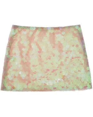 Helmut Lang スパンコール ミニスカート - ナチュラル