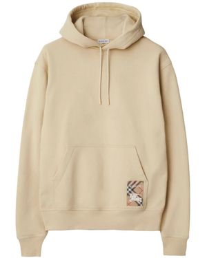 Burberry チェック パーカー - ナチュラル