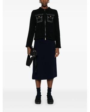 Moncler Panelled quilted cardigan - Negro