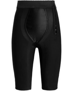 Dolce & Gabbana Satin-Panelled Shorts - Black
