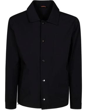 ONTHEBUND Long-Sleeves Shirt Jacket - Black