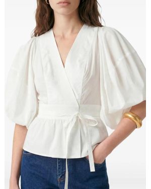 Vanessa Bruno Gunner Wrap Blouse - White