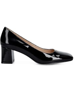 Furla Square-Toe Court Shoes - Black