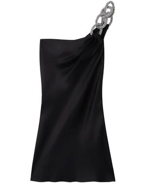 Stella McCartney Falabella-Chain One-Shoulder Minidress - Black