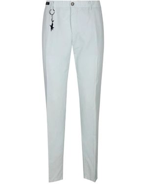 Paul & Shark Attached-Keychain Cotton Trousers - Blue
