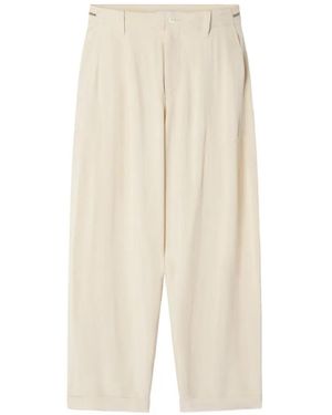 Lanvin Zip-Detail Trousers - White